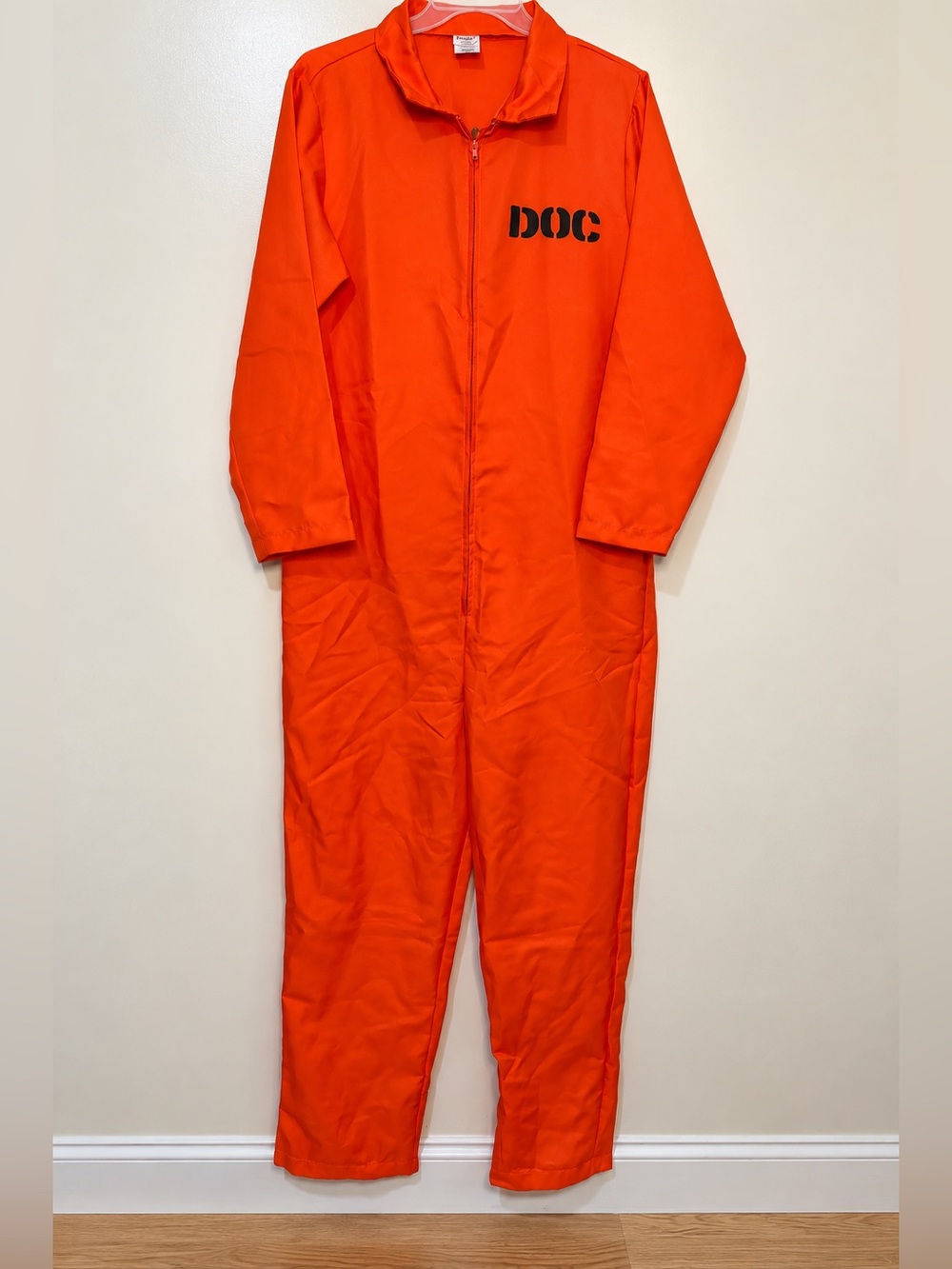 Spirit Halloween Orange Prisoner DOC Jumpsuit Costume S/M